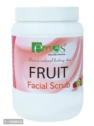 Emos Naturally Effective Fruit Facial Scrub, Tan Removal Scrub, Glowing Skin Scrub For Women  Men -800 Gms-thumb3
