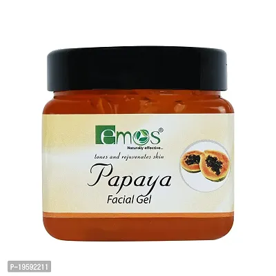 Emos Papaya Facial Gel For Face, Moisturizer, Gel For Glowing Skin, Face Gel For Skin Whitening (450GMS)