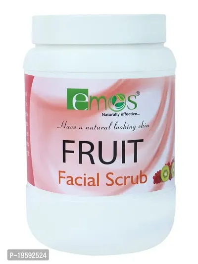 Emos Naturally Effective Fruit Facial Scrub, Tan Removal Scrub, Glowing Skin Scrub For Women  Men -450Gms-thumb3