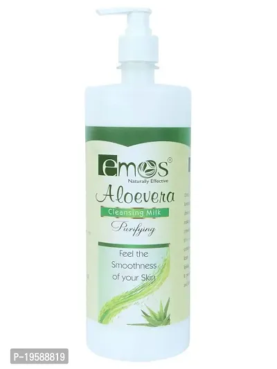 Emos Naturally Effective Aloevera Cleansing Milk Purifying Feel The Smoothness Of Your Skin-500ML-thumb0