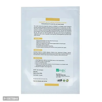 Emos Alginate Mask for Fairness, Moisturizing and Hydrating Face Mask for Acne, Tanning  Glowing Skin Face Mask-thumb3