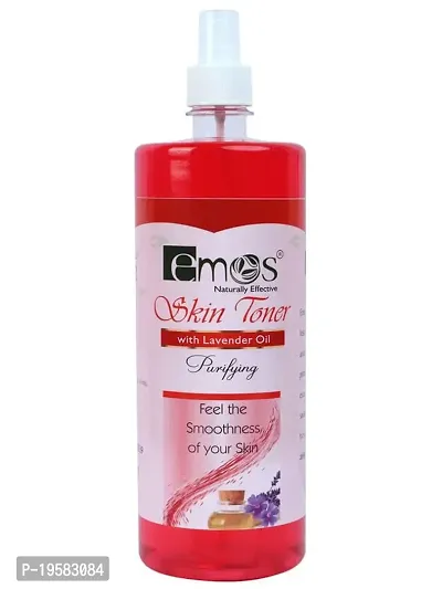 Emos Naturally Effective Skin Toner With Lavender Oil, Toner For Glowing Skin-500Ml