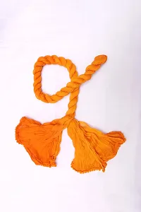 Stylish Cotton Orange Solid Dupatta For Women-thumb2