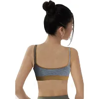 Imszz Trading Women Tud Non - Padded Sports Bra Wire Free Sports Bra Stylish/Trendy Bra (Tud Sports Non - Padded Bra)-thumb2