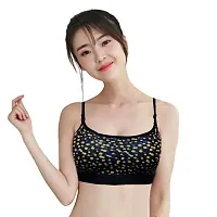 Imszz Trading Everyday T-Shirt Bra for Women Wireless Full Coverage Lightly Padded Cotton Blend Printed Bra Combo 01 Free Size Free Size Free Size-thumb3