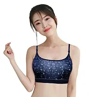 Imszz Trading Everyday T-Shirt Bra for Women Wireless Full Coverage Lightly Padded Cotton Blend Printed Bra Combo 01 Free Size Free Size Free Size-thumb2