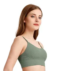 Comfy Cami Bra for Women Crop Top Yoga Bralette Longline Padded Lounge V Neck Tube Camisole Seamless Bralettes-thumb3