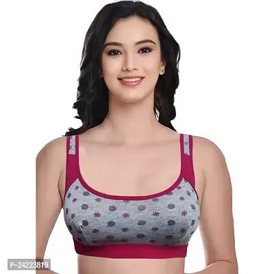 Sports Bra Print Non-Padded For Women  Girls-thumb2