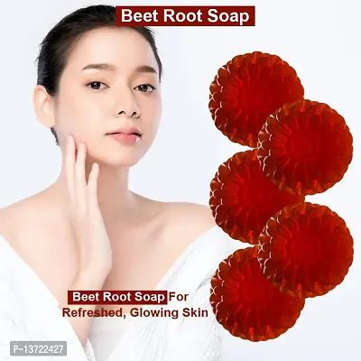 Premium Purifying Beetroot Bath Soap 100Gm Pack Of 5