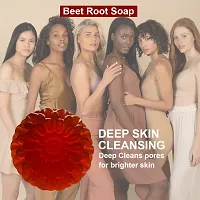 Premium Deep Cleansing Beetroot Soap 100Gm Pack Of 4-thumb3