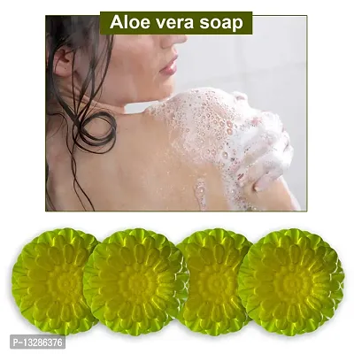 Aloe Vera Soap With Natural Ingredients For Safe Use-100 Grams Each, Pack Of 4