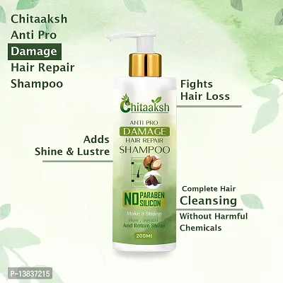 Ayurvedic Herbal Hair Shampoo For Dandruff Control And Hair Fall Control For Unisex Shampoo With Oil  (200Ml With 100Ml)-thumb2