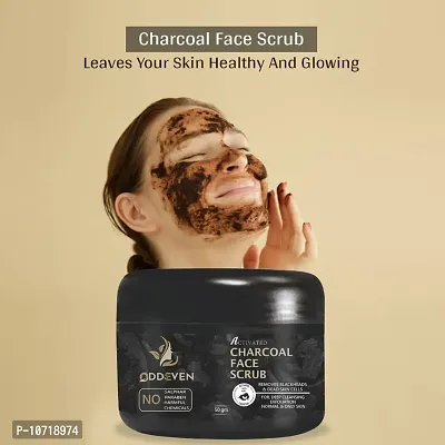 Trendy Activated Charcoal Face Scrub- No Parabens And Mineral Oil-thumb0