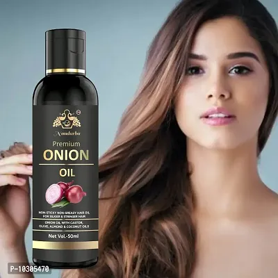 Pure And Natural Onion Herbal Hair Oil For Anti Hair Fall 50 Ml