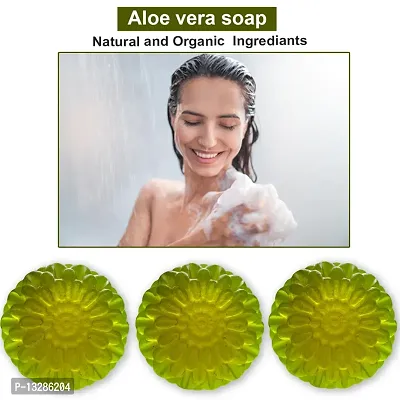 Aloe Vera Soap With Avocado Oil-100 Grams Each, Pack Of 3-thumb0