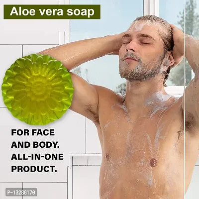 Experience The Magic Of Aloe Vera: A Soap That Cleanses And Rejuvenates Your Skin Naturally -100 Grams