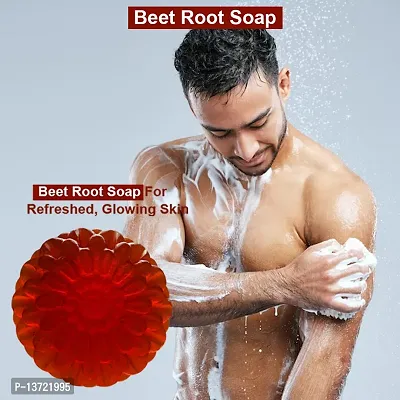 Premium Scented Beetroot Soap 100Gm Pack Of 1