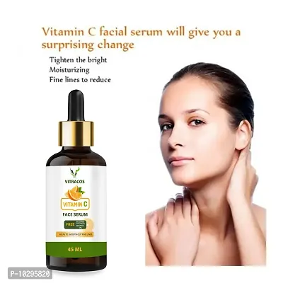 Vitracos Vitamin C Serum For Face With Hyaluronic Acid For Anti Ageing, Anti Acne And Skin Brightening