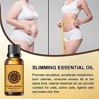 Ginger Essential Oil Ginger Oil Fat Loss Fat Burning Oil, Slimming Oil, Fat Burner,Anti Cellulite And Skin Toning Slimming Oil For Stomach, Hips And Thigh Fat Loss-thumb3