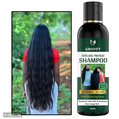 Adivasi Bhringraj For Regrowth And Long Hair Hair Shampoo (100 Ml)-thumb0