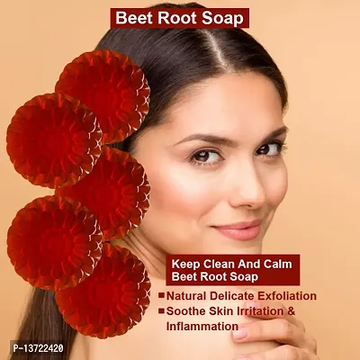 Premium Antioxidant Beetroot Bath Soap 100Gm Pack Of 5