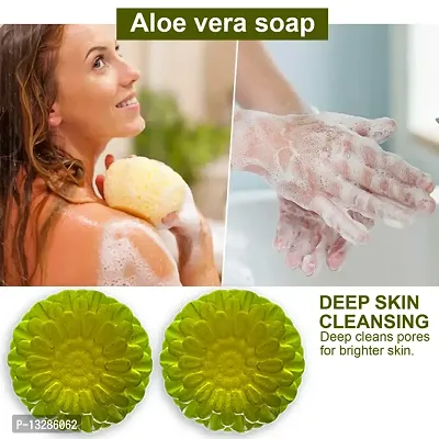 Aloe Vera And Algae Soap - Pack Of 2, 100 Grams Each