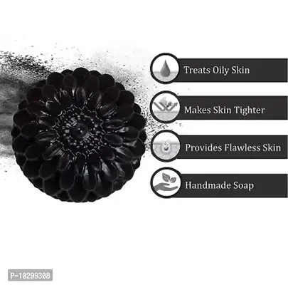 Activated Charcoal Premium Soap Soft, Smooth, Moisturised Skin- Pack Of 5, 100 Grams Each-thumb2