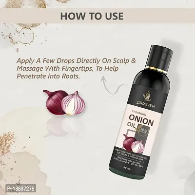 Red Onion Hair Oil Controls Hair Fall - No Mineral Oil Onion Hair Oil (50Ml) (Pack Of 1)-thumb2