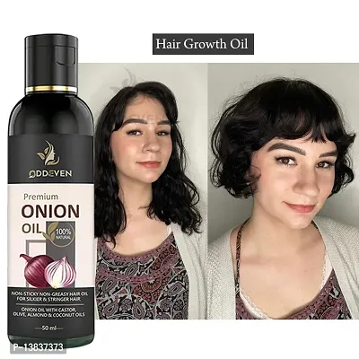 Anti Hair Fall And Fast Hair Growth Red Onion Hair Oil With 18 Herbs Essential Oil For Hair Care Onion Hair Oil (50Ml) (Pack Of 1)