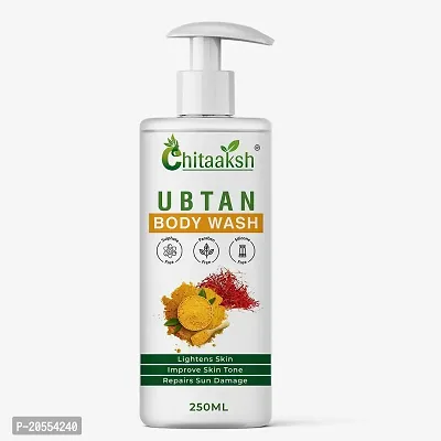 Body Wash For Tan Removal And Glowing Skin - With Chickpea Flour, Almond, Safron  Turmeric Extract - 250 Ml (Ubtan)