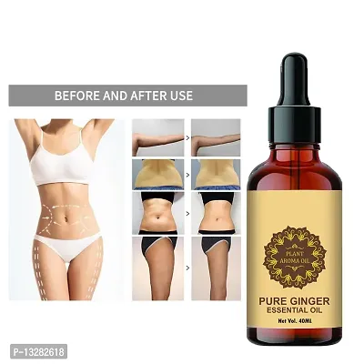 Ginger Essential Oil Ginger Oil Fat Loss Organics Herbal Fat Burner Fat Loss Fat Go Slimming Weight Loss Body Fitness Oil Shape Up Slimming Oil For Stomach, Hips And Thigh