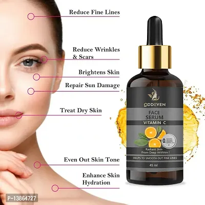 Vitamin C Face Serum For Face Whitening, Pigmentation, Glowing, Oily Skin, Acne Scars,Brightening,Fairness,Anti-Aging Skin Repair With Hyaluronic Acid_45Ml  (45 Ml)-thumb0