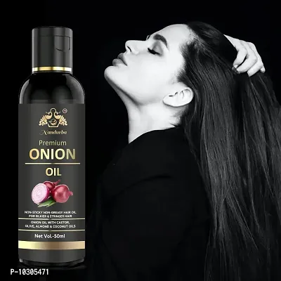 Onion Hair Oil Onion Hair Oil With Black Seed Oil Extracts - Controls Hair Fall - No Mineral Oil, Silicones And Synthetic Fragrance 50