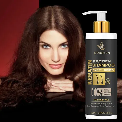 Keratin Smooth Shampoo, With Keratin And Argan Oil For Smoother And Shinier Hair