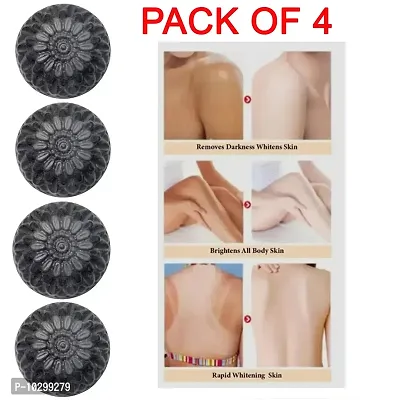 Charcoal Soap For Face Women For Anti Pimple Scar Removal- Pack Of 4, 100 Grams Each