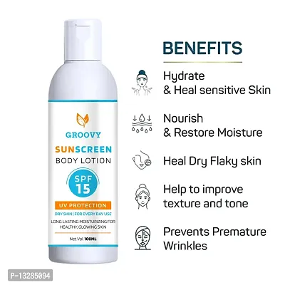 Sunscreen Body Lotion- 100 ml with Olive Oil for Skin Repairing-thumb2