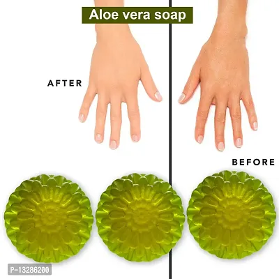 Aloe Vera Soap With Orange Essential Oil-100 Grams Each, Pack Of 3