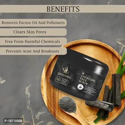 Trendy Charcoal Face Scrub For Men - Tan Removal And Blackhead Removal Scrub-thumb3