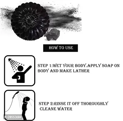 Activated charcoal soap for skin whitening Natural Detox Deep cleaning care pack of 3-thumb4