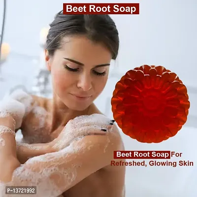 Premium Refreshing Beetroot Soap 100Gm Pack Of 1