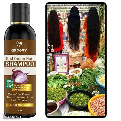 Red Onion Hair Shampoo Controls Hair Fall And Promotes Growth - Hair Oil 100 ml