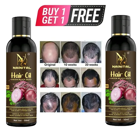 Red Onion Hair Oil - With Deep Root Hair Applicator Buy 1 Get 1 Free