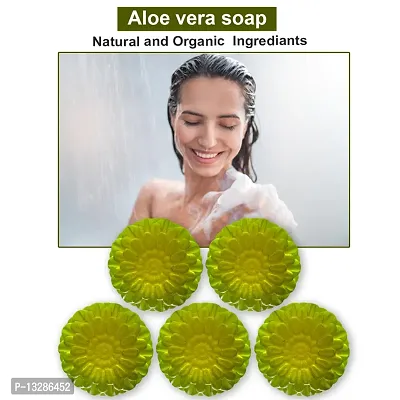 Aloe Vera Luxurious Bathing Soap -100 Grams Each, Pack Of 5