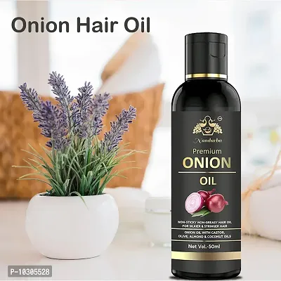Onion Oil Anti Hair Loss And Hair Growth Oil With Pure Argan, Jojoba, Rosemary, Black Seed Oil In Purest Form Very Effectively Control Hair Loss, Promotes Hair Growth 50Ml