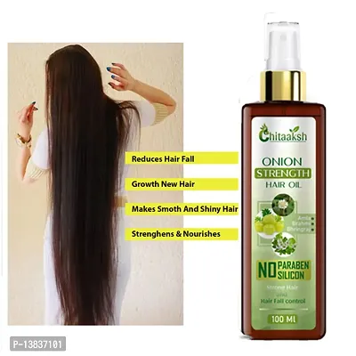 Chitaakshnbsp;Organics Herbal Onion Hair Oil Hair Oilnbsp;nbsp;(100 Ml)-thumb0