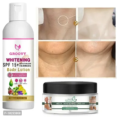 &nbsp;Groovy Whitening Body Lotion On Skin Lighten And Brightening Body Lotion Cream-Brightening For Women And Men 100 Ml With Whitening Cream Pack Of 2