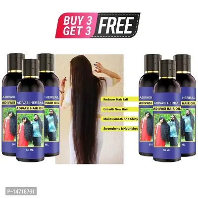 ADIVASI MAHASHRI HARBAL AYURVEDIC PRODUCTS ADIVASI MAHASHRI NEELAMBARI HERBAL PURE HAIR OIL Hair Oil  (50 ml BUY 3 GET 3 FREE