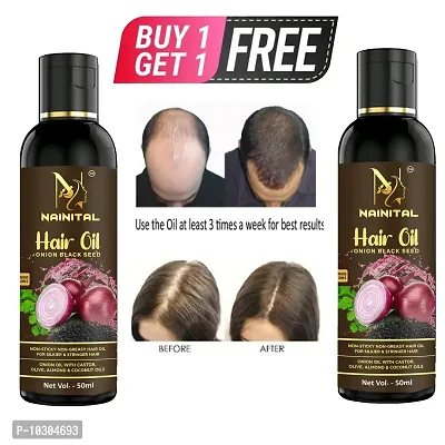 Onion Herbal Hair Oil For Hair Growth And Hair Fall Control With 12 Essential Oils Herbal Hair Oil For Clean And Healthy Scalp Chemical Free Paraben Free50Ml, For Man And Buy 1 Get 1 Free