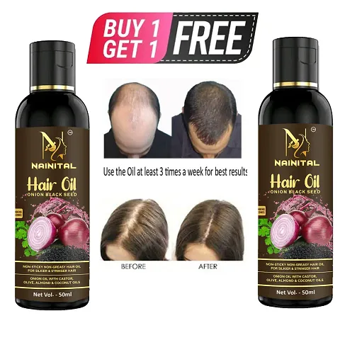 Red Onion Hair Oil - With Deep Root Hair Applicator Buy 1 Get 1 Free