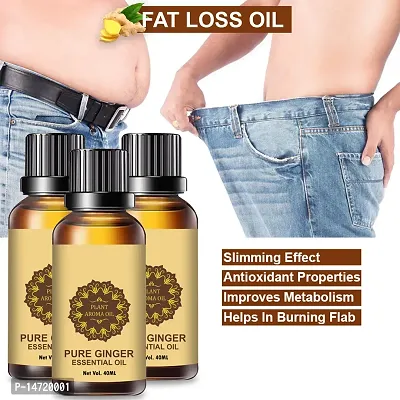 Ginger Essential Oil | Ginger Oil Fat Loss | 300% Pure Natural  Therapeutic Grade for Aromatherapy, hair growth, weight loss  Hair Lossnbsp; (40ML) (PACK OF 3)